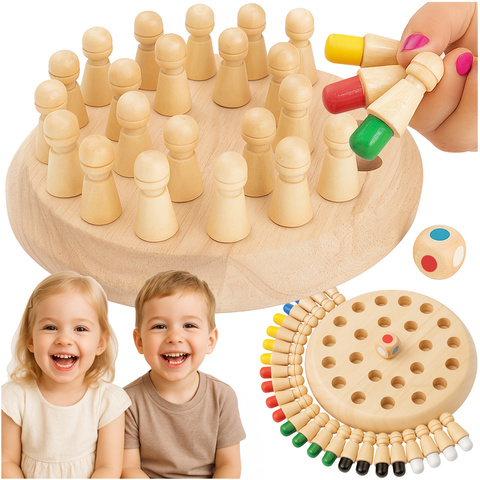 Jeu d&#39;échecs à mémoire - Kruzzel en bois 26251