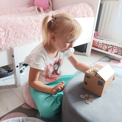 Battery operated piggy bank - kitty 22468