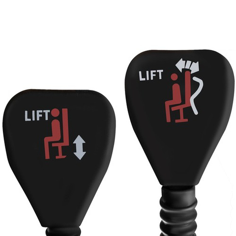 Office chair with footrest - beige Malatec 23287