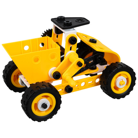 Construction blocks - vehicles 100 pieces ISO TRADE