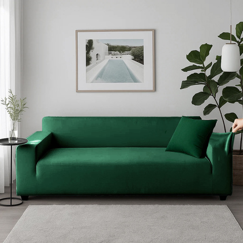 Sofa cover 190-230cm dark green Ruhhy 26183