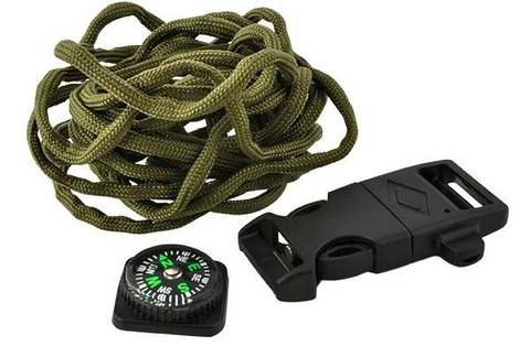 SURVIVAL Armband mit Zubehör - grün
