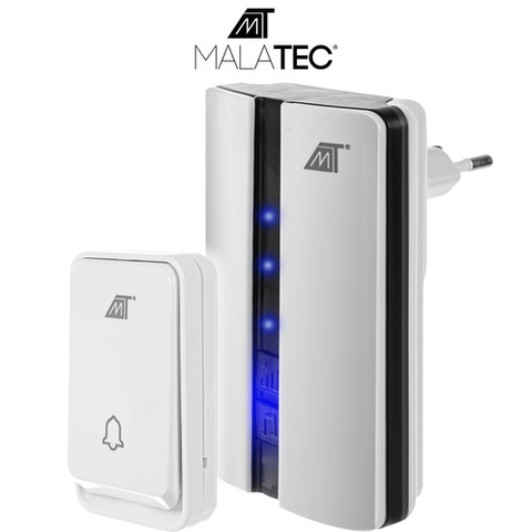 Wireless doorbell white Malatec 23372