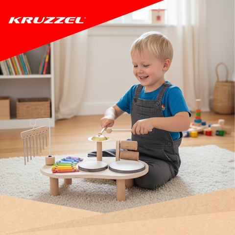Kruzzel 26420 wooden music table
