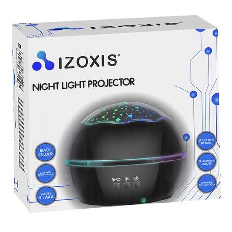 Night light with projector - black LP16857