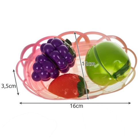 Ensemble de fruits et légumes à découper dans un panier 22576