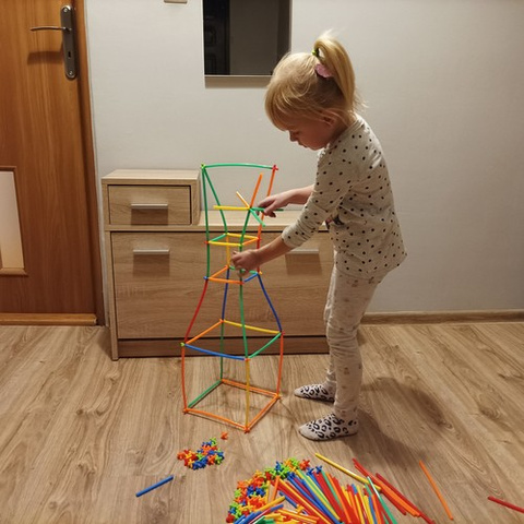 Blocks - straws - set of 408 pcs. 22408