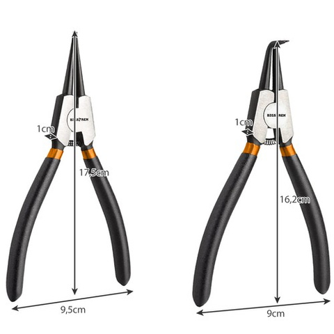 Circlip pliers 4 pcs Bigstreen 22159