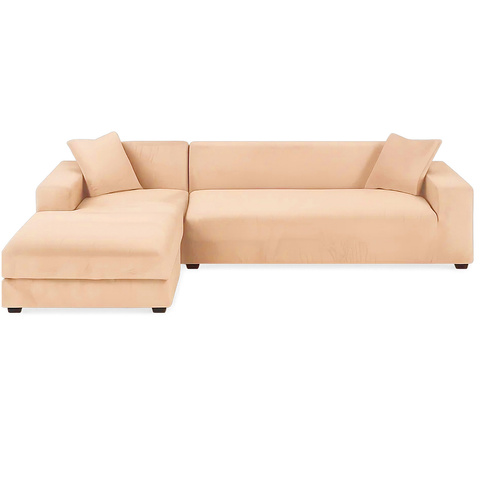 Housse de canapé beige Ruhhy 26184 190-230 cm