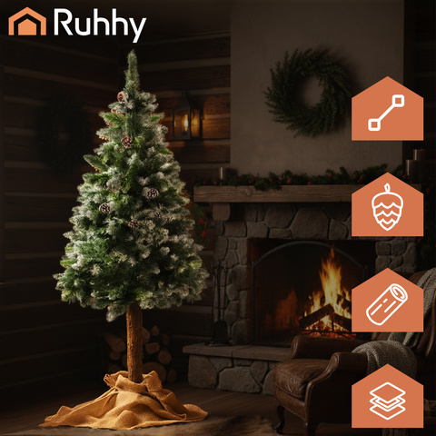 Sapin de Noël sur tronc 1,8 m Ruhhy 26667