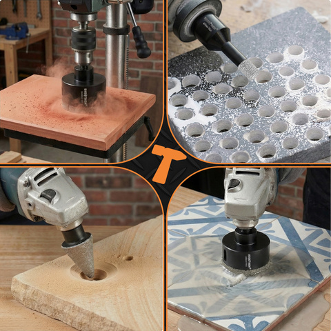 Алмазные корончатые сверла - набор из 7 штук Bigstreen 27080