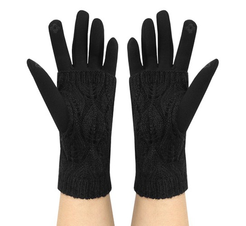 R6413 Touch-Handschuhe – schwarz