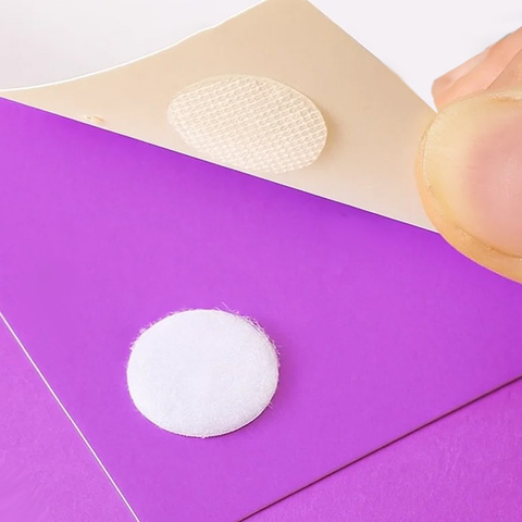 Samolepicí suchý zip 18mm 500ks bílý Ruhhy 25884