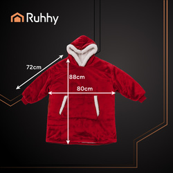 XXL Sweatshirt - rote Decke Ruhhy 26145
