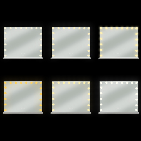 Lusterko kosmetyczne 80x62cm LED Soulima 25808