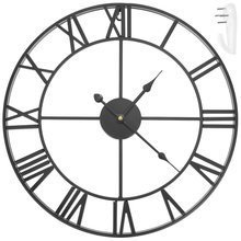 Horloge murale rétro - noire