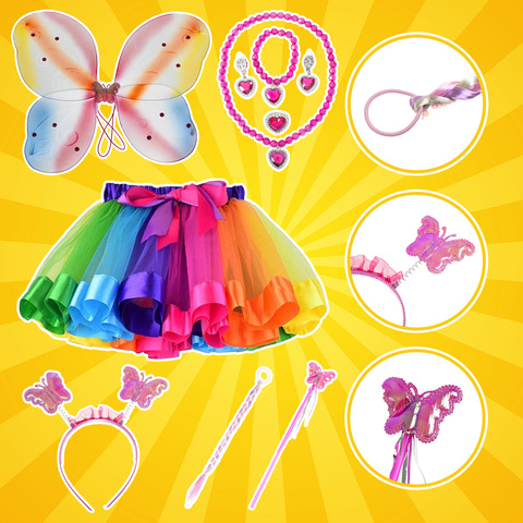 Costume de papillon 6 pièces Kruzzel 26742