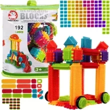 Construction blocks - hedgehogs 192pcs Kruzzel 20376