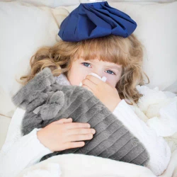 Rubber hot water bottle in cover 2000ml Ruhhy 19806