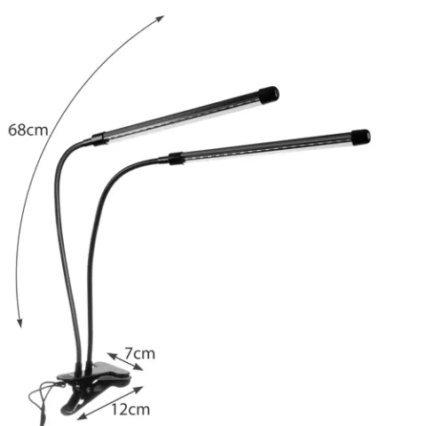 Lampe 20 LED 2pcs. pour la croissance des plantes Gardlov 19241