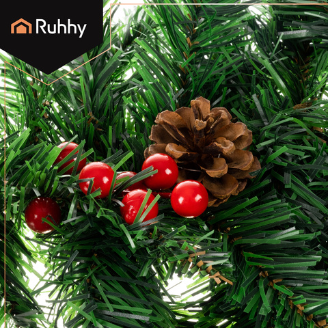 Christmas tree garland 2.7m HQ with lights Ruhhy 22325