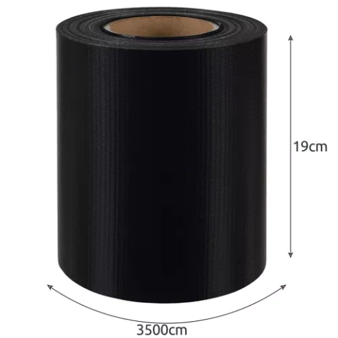 Zaunband 19cmx35m 450g/m2 schwarz 23698