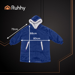 XXL sweatshirt - navy blue blanket Ruhhy 26147