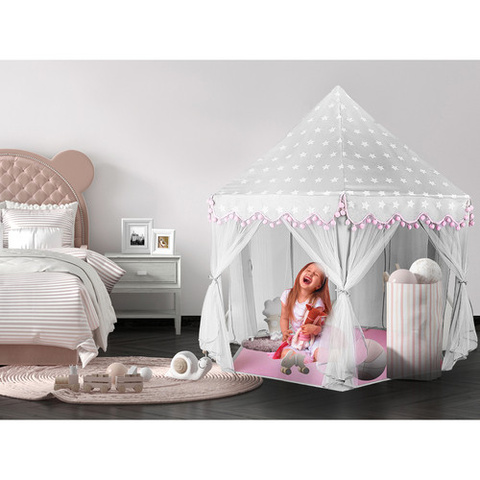 Children's tent gray and pink Kruzzel 23476