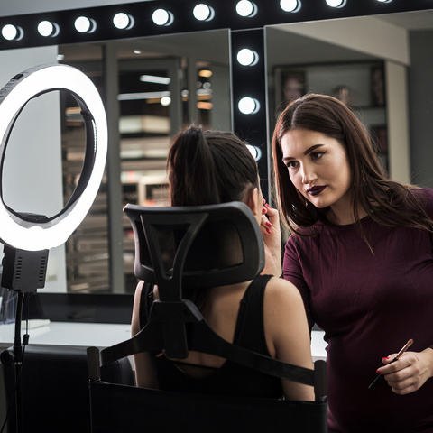 Hliníkové kosmetické křeslo s opěrkou hlavy