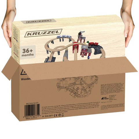 Wooden train - Kruzzel train 22754