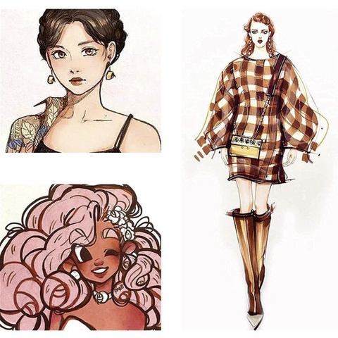 Acrylic markers - set of 12 Maaleo 21648