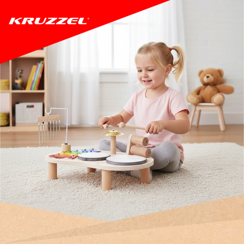 Kruzzel 26420 Holz-Musiktisch