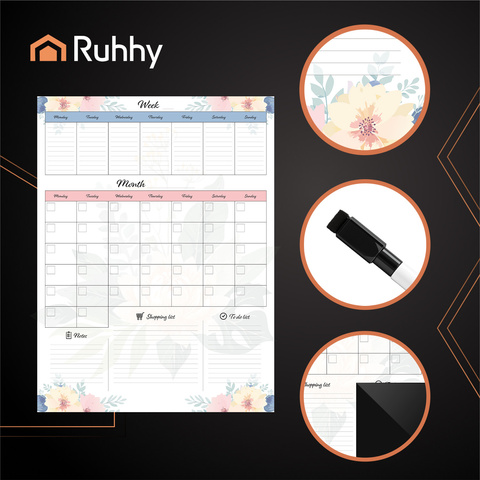 Ruhhy 26716 magnetic refrigerator planner