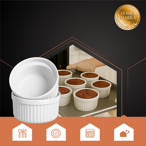 Ramekin - orkaitėje kepamas indas, 6 vnt. Ruhhy 25705