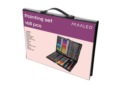 Painting set in a case 168 pcs black