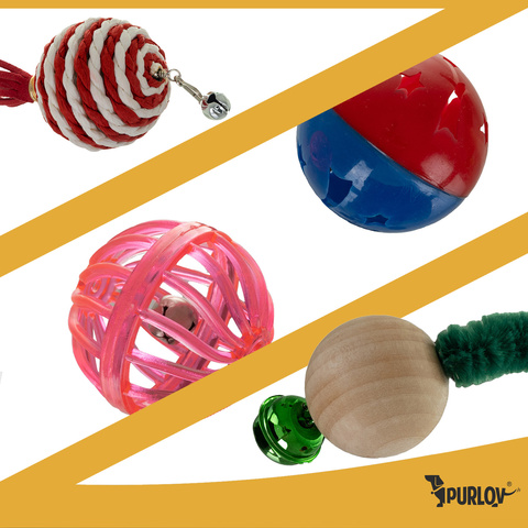 Purlov 26380 Katzenspielzeug-Set