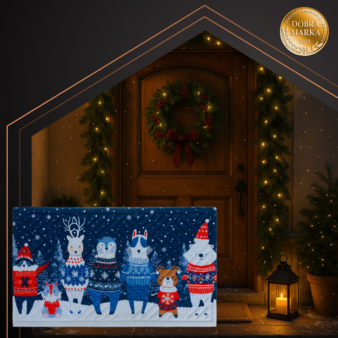 Christmas doormat 75x45cm Ruhhy 26636
