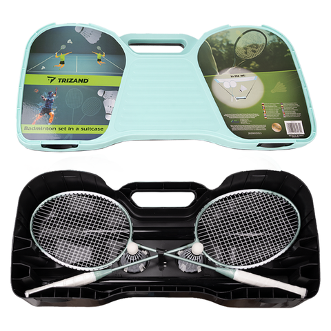 Trizand 25515 badminton set in case