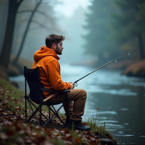 Fishing table + two chairs 25468