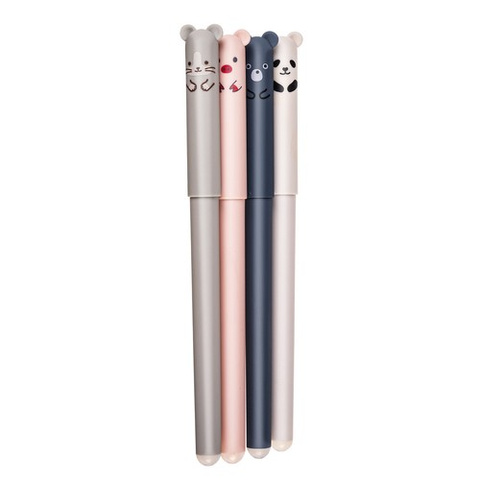 Stylo effaçable - animaux, 4 pcs.