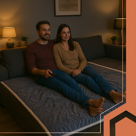 Tapis chauffant électrique 180x130cm gris Ruhhy 26225