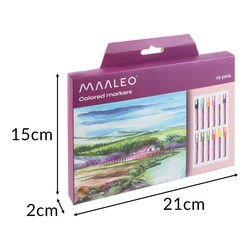 Sada 12 ozdobných fixů Maaleo 25743