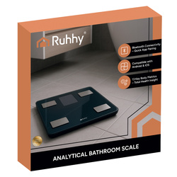 LCD-Personenwaage - analytisch schwarz Ruhhy 20675