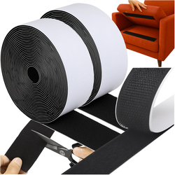 Self-adhesive Velcro tape 5mx5cm black Ruhhy 25806
