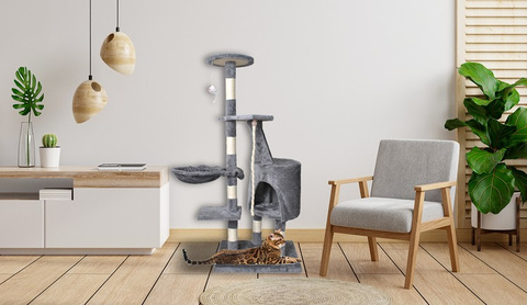 Cat tree 118cm gray
