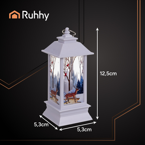 Baltas LED kalėdinis žibintas Ruhhy 26753