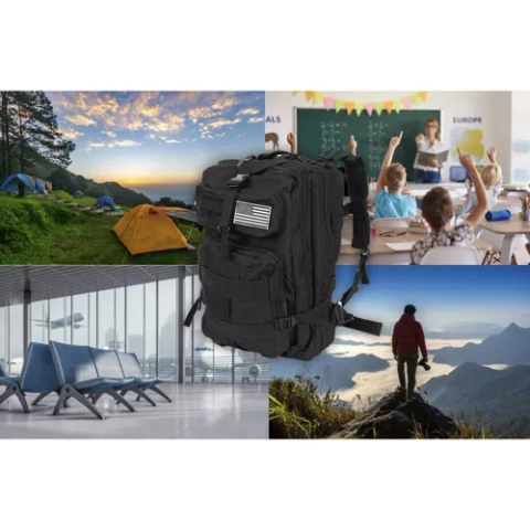 Military backpack black small