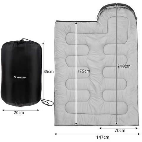 Туристический спальный мешок 2в1 Trizand 21084