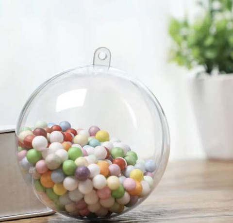 Boules transparentes 10 cm - lot de 5 Ruhhy 22276