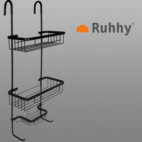 Etagère de douche suspendue - noir